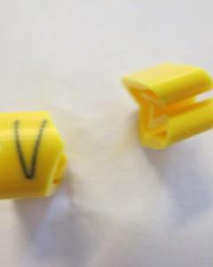 Cable noticeable clip 2-4 yellow/black V   diameter 4-10mm